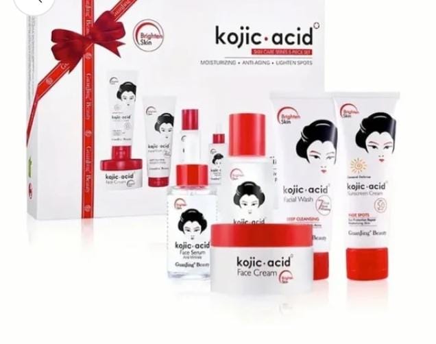 GuanJing Beauty Kojic Acid Skin Care Series 5 Piece Set GuanJing